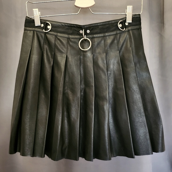 Current Mood Dresses & Skirts - Faux leather mini skirt size Large O ring